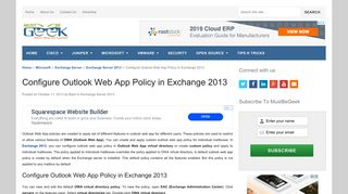 
                            11. Configure Outlook Web App Policy in Exchange 2013 - MustBeGeek