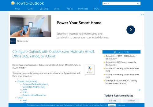 
                            1. Configure Outlook with an Outlook.com (Hotmail), Gmail, Office 365 ...