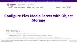 
                            13. Configure Plex Media Server with Object Storage - Scaleway