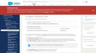 
                            9. Configure Salesforce Sites - Salesforce Help
