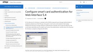 
                            13. Configure smart card authentication for Web Interface 5.4 - ...