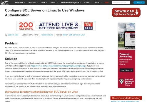 
                            8. Configure SQL Server on Linux to Use Windows Authentication