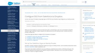 
                            13. Configure SSO from Salesforce to Dropbox - Salesforce Help