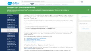 
                            5. Configure SSO from Salesforce to Juniper Networks Instant Virtual ...