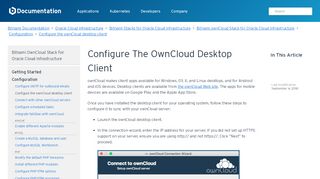 
                            10. Configure the ownCloud desktop client - Bitnami Documentation