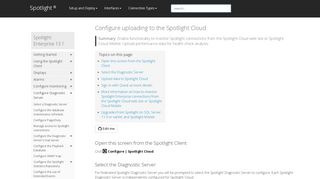 
                            7. Configure uploading to the Spotlight Cloud | Spotlight Enterprise ...