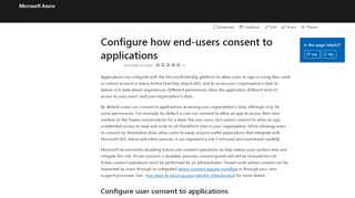 
                            13. Configure user consent to an application - Azure Active Directory ...