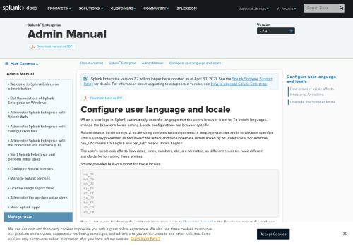 
                            8. Configure user language and locale - Splunk Documentation