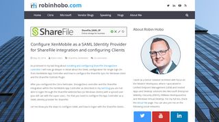 
                            12. Configure XenMobile as a SAML Identity Provider for ShareFile ...