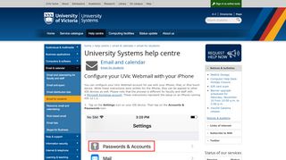
                            10. Configure your UVic Webmail with your iPhone - University of Victoria