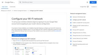 
                            2. Configure your Wi-Fi network - Google Fiber Help - Google Support