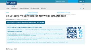 
                            12. Configure your wireless network on Android – ICTS - KU Leuven