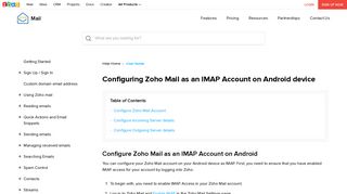 
                            11. Configure Zoho Mail in Android - IMAP