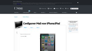 
                            11. Configureer IMAP mail account voor iPhone/iPad - AmenWorld.nl