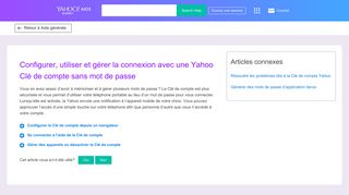 
                            8. Configurer, utiliser et gérer la connexion avec une Yahoo Clé de ...