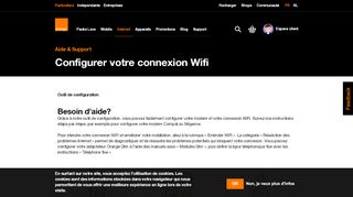 
                            7. Configurer votre connexion Wifi - Orange