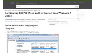 
                            4. Configuring 802.1X Wired Authentication on a Windows 7 Client ...