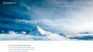 
                            13. Configuring a SNOM M9 IP Phone - TCE Company, Inc