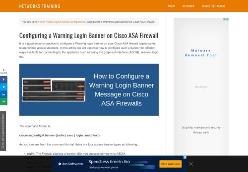
                            13. Configuring a Warning Login Banner on Cisco ASA Firewall | Tech 21 ...