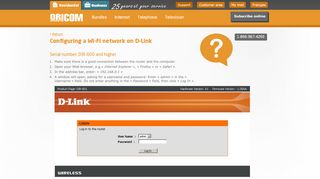 
                            9. Configuring a Wi-Fi network on D-Link - Oricom.ca