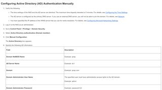 
                            13. Configuring Active Directory (AD) Authentication Manually