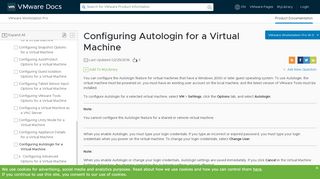 
                            3. Configuring Autologin for a Virtual Machine - VMware Docs