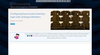 
                            12. Configuring Azure Active Directory login with Umbraco Members ...
