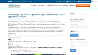 
                            11. Configuring Azure AD B2C: Sign up and sign in for consumers in your ...