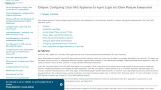 
                            13. Configuring Cisco NAC Appliance for Agent Login and Client Posture ...