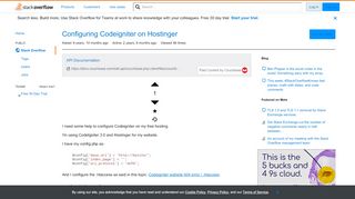 
                            7. Configuring Codeigniter on Hostinger - Stack Overflow