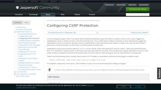 
                            13. Configuring CSRF Protection | Jaspersoft Community