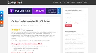 
                            11. Configuring Database Mail in SQL Server | {coding}Sight