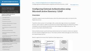 
                            9. Configuring External Authentication using Microsoft Active Directory ...