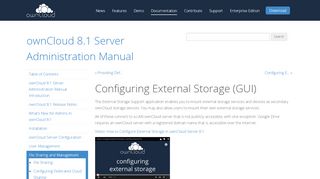 
                            4. Configuring External Storage (GUI) — ownCloud 8.1 Server ...