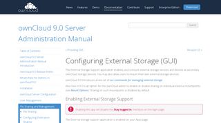 
                            6. Configuring External Storage (GUI) — ownCloud 9.0 Server ...