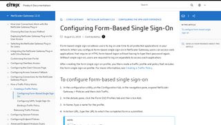 
                            4. Configuring Form-Based Single Sign-On - Citrix Docs