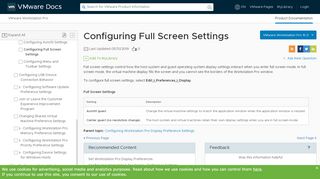 
                            2. Configuring Full Screen Settings - VMware Docs