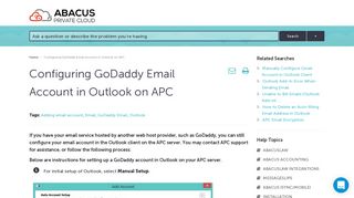 
                            7. Configuring GoDaddy Email Account in Outlook on APC - Abacus ...