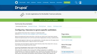 
                            11. Configuring .htaccess to ignore specific subfolders | Drupal.org