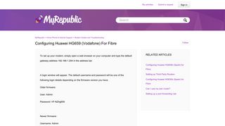 
                            9. Configuring Huawei HG659 (Vodafone) for Fibre – MyRepublic