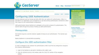 
                            6. Configuring J2EE Authentication — GeoServer 2.15.x User Manual
