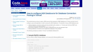 
                            1. Configuring JNDI DataSource for Database Connection Pooling in ...