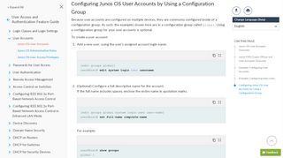 
                            3. Configuring Junos OS User Accounts by Using a Configuration Group ...