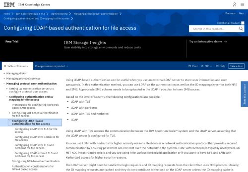 
                            9. Configuring LDAP-based authentication for file access - IBM