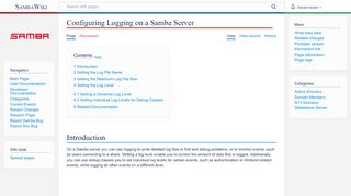 
                            4. Configuring Logging on a Samba Server - SambaWiki
