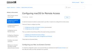 
                            9. Configuring macOS for Remote Access – Support - Edovia Inc.