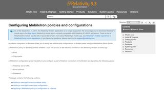 
                            9. Configuring MobileIron policies and configurations