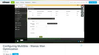 
                            13. Configuring MultiSite - Wanos Wan Optimization on Vimeo