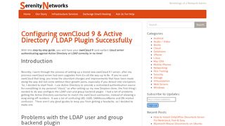 
                            11. Configuring ownCloud 9 & Active Directory / LDAP Plugin Successfully ...
