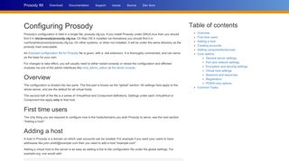 
                            2. Configuring Prosody – Prosody IM